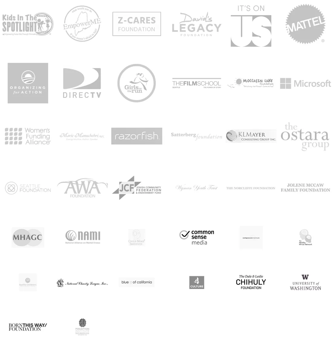 Logotipos de organizaciones aliadas de Impactful Fund